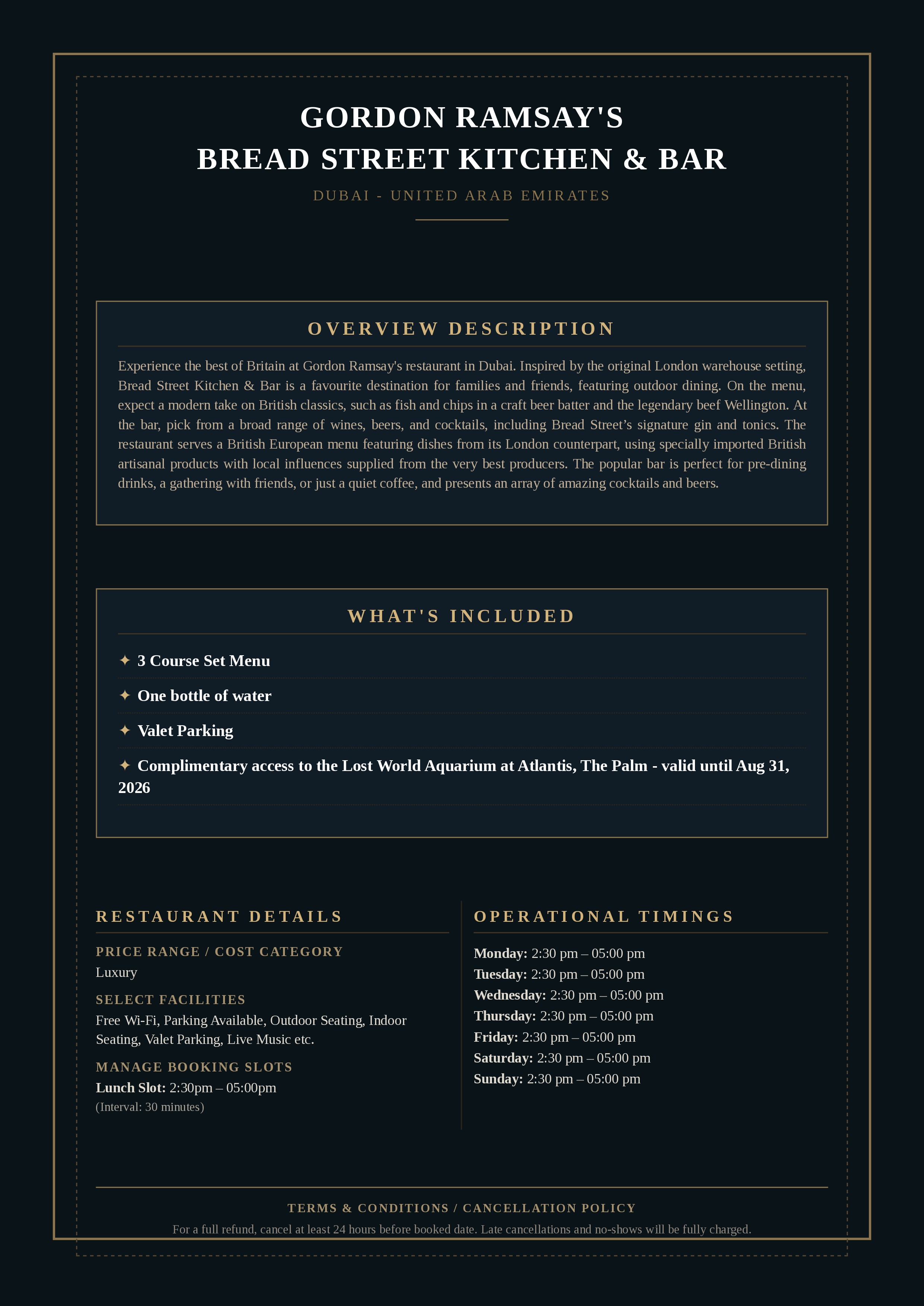 Food Menu